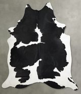 Black and White XX-Large Brazilian Cowhide Rug 8'9"H x 7'6"W #A54334 by Hudson Hides