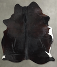 Solid Black X-Large Brazilian Cowhide Rug 8'1"H x 5'11"W #A54335 by Hudson Hides