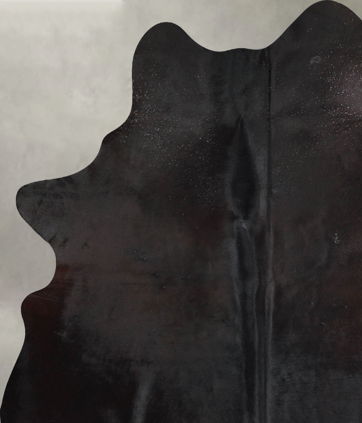 Solid Black X-Large Brazilian Cowhide Rug 8'1"H x 5'11"W #A54335 by Hudson Hides