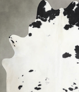 Black and White XX-Large Brazilian Cowhide Rug 7'8"H x 6'8"W #A54337 by Hudson Hides