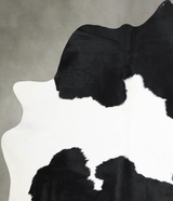 Black and White X-Large Brazilian Cowhide Rug 7'5"H x 5'10"W #A54339 by Hudson Hides