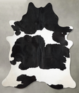 Black and White XX-Large Brazilian Cowhide Rug 7'10"H x 6'6"W #A54344 by Hudson Hides