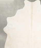 Solid White X-Large Brazilian Cowhide Rug 7'2"H x 6'5"W #A54345 by Hudson Hides