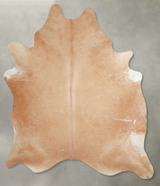 Beige XX-Large Brazilian Cowhide Rug 8'5"H x 7'0"W #A54352 by Hudson Hides