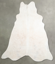 Ivory with Beige XX-Large Brazilian Cowhide Rug 7'4"H x 7'6"W #A54355 by Hudson Hides