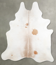 Grey with Beige XX-Large Brazilian Cowhide Rug 7'11"H x 6'4"W #A54356 by Hudson Hides