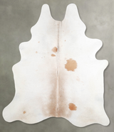 Grey with Beige XX-Large Brazilian Cowhide Rug 7'11"H x 6'4"W #A54356 by Hudson Hides