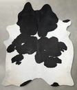 Black and White XX-Large Brazilian Cowhide Rug 7'10"H x 6'8"W #A54357 by Hudson Hides