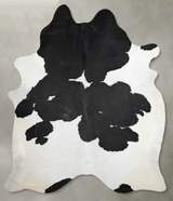 Black and White XX-Large Brazilian Cowhide Rug 7'10"H x 6'8"W #A54357 by Hudson Hides