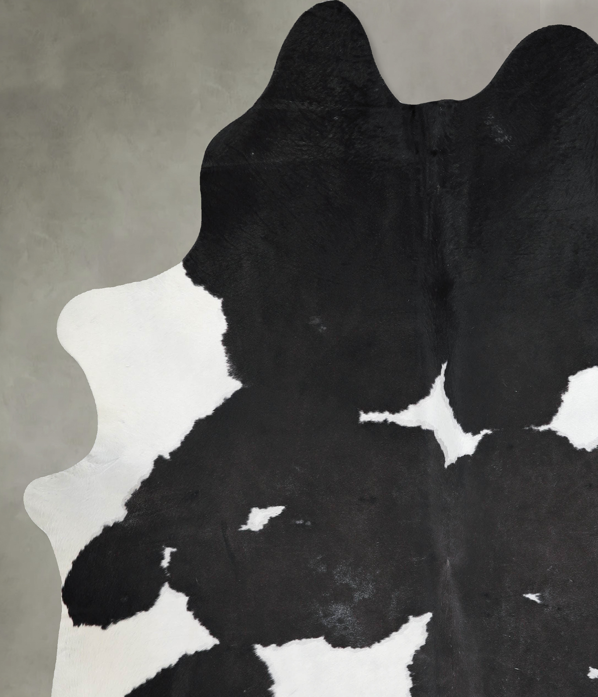 Black and White XX-Large Brazilian Cowhide Rug 7'10"H x 6'8"W #A54357 by Hudson Hides