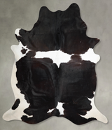 Black and White XX-Large Brazilian Cowhide Rug 8'10"H x 7'10"W #A54358 by Hudson Hides