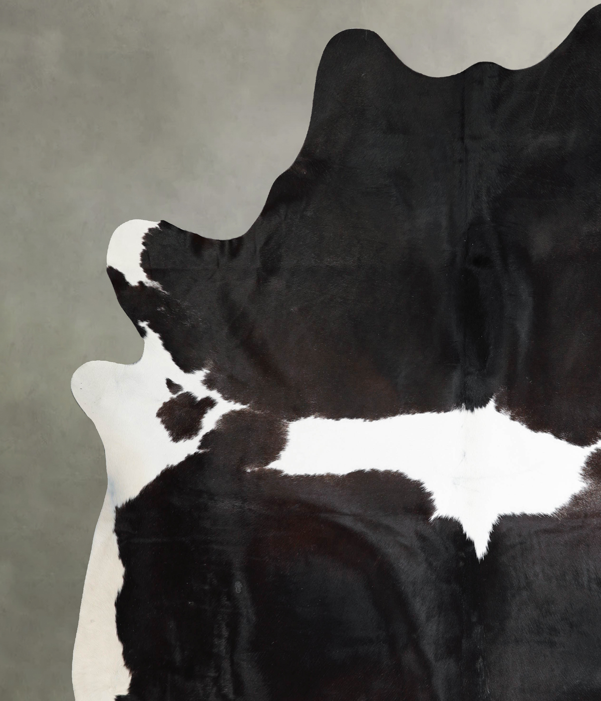 Black and White XX-Large Brazilian Cowhide Rug 8'10"H x 7'10"W #A54358 by Hudson Hides