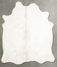 Ivory with Beige Large Brazilian Cowhide Rug 6'7"H x 6'0"W #A54360 by Hudson Hides
