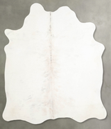 Ivory with Beige Large Brazilian Cowhide Rug 6'7"H x 6'0"W #A54360 by Hudson Hides