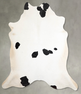 Black and White XX-Large Brazilian Cowhide Rug 7'7"H x 6'9"W #A54362 by Hudson Hides