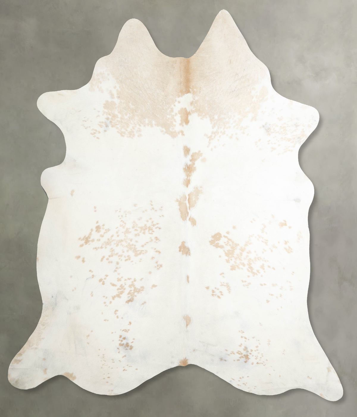 Beige and White Cowhide Rug #A54368