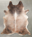 Light Brindle XX-Large Brazilian Cowhide Rug 7'8"H x 6'7"W #A54371 by Hudson Hides
