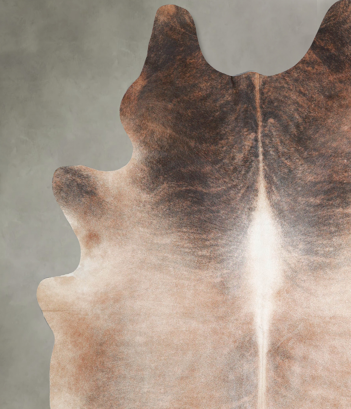 Light Brindle XX-Large Brazilian Cowhide Rug 7'8"H x 6'7"W #A54371 by Hudson Hides