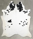Black and White XX-Large Brazilian Cowhide Rug 8'1"H x 6'5"W #A54373 by Hudson Hides