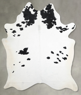 Black and White XX-Large Brazilian Cowhide Rug 8'1"H x 6'5"W #A54373 by Hudson Hides