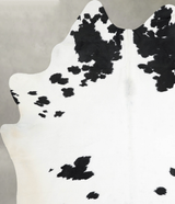 Black and White XX-Large Brazilian Cowhide Rug 8'1"H x 6'5"W #A54373 by Hudson Hides