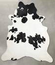Black and White X-Large Brazilian Cowhide Rug 7'5"H x 6'7"W #A54376 by Hudson Hides