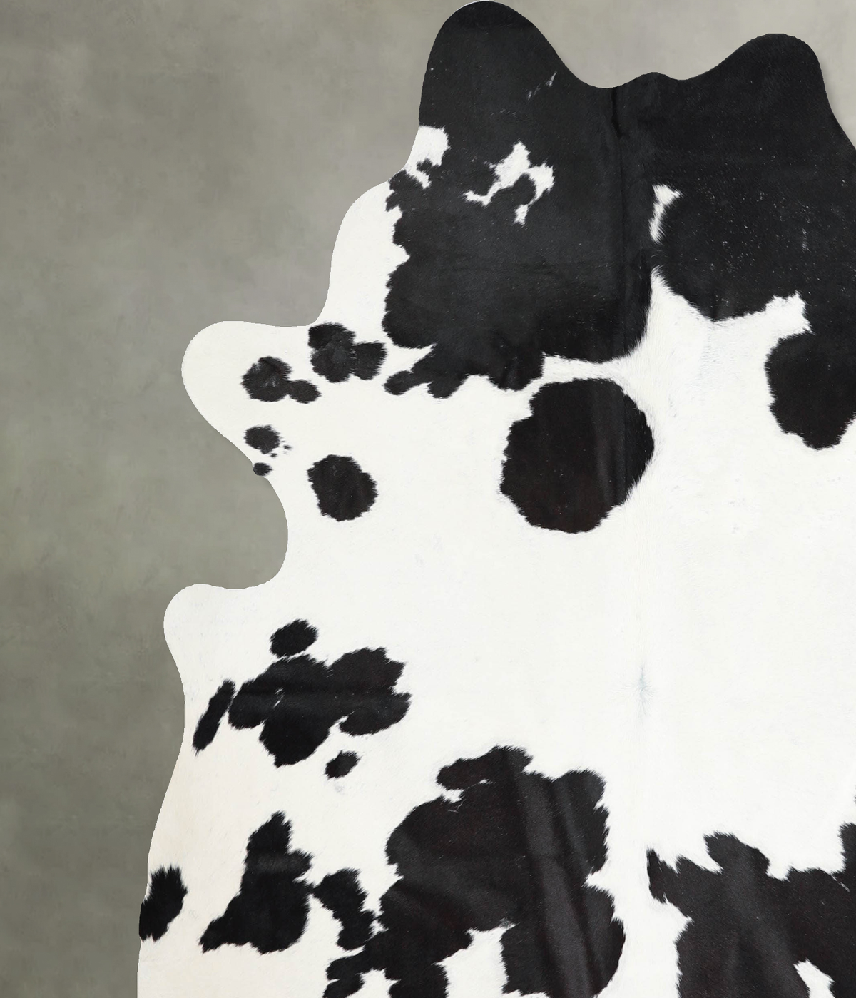 Black and White X-Large Brazilian Cowhide Rug 7'5"H x 6'7"W #A54376 by Hudson Hides