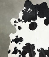 Black and White X-Large Brazilian Cowhide Rug 7'5"H x 6'7"W #A54376 by Hudson Hides