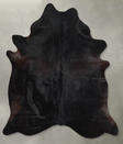Solid Black X-Large Brazilian Cowhide Rug 7'7"H x 6'6"W #A54379 by Hudson Hides