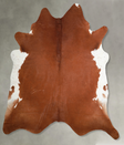 Brown and White Regular XX-Large Brazilian Cowhide Rug 8'7"H x 7'9"W #A54382 by Hudson Hides