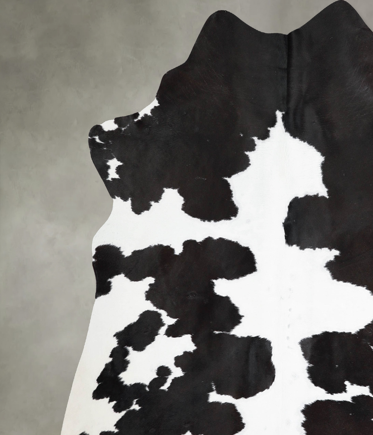 Black and White XX-Large Brazilian Cowhide Rug 7'8"H x 6'9"W #A54383 by Hudson Hides