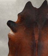 Warm Caramel XX-Large Brazilian Cowhide Rug 8'0"H x 7'3"W #A54386 by Hudson Hides