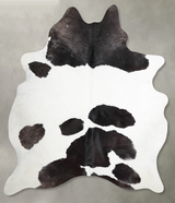 Black and White X-Large Brazilian Cowhide Rug 7'6"H x 5'11"W #A54388 by Hudson Hides