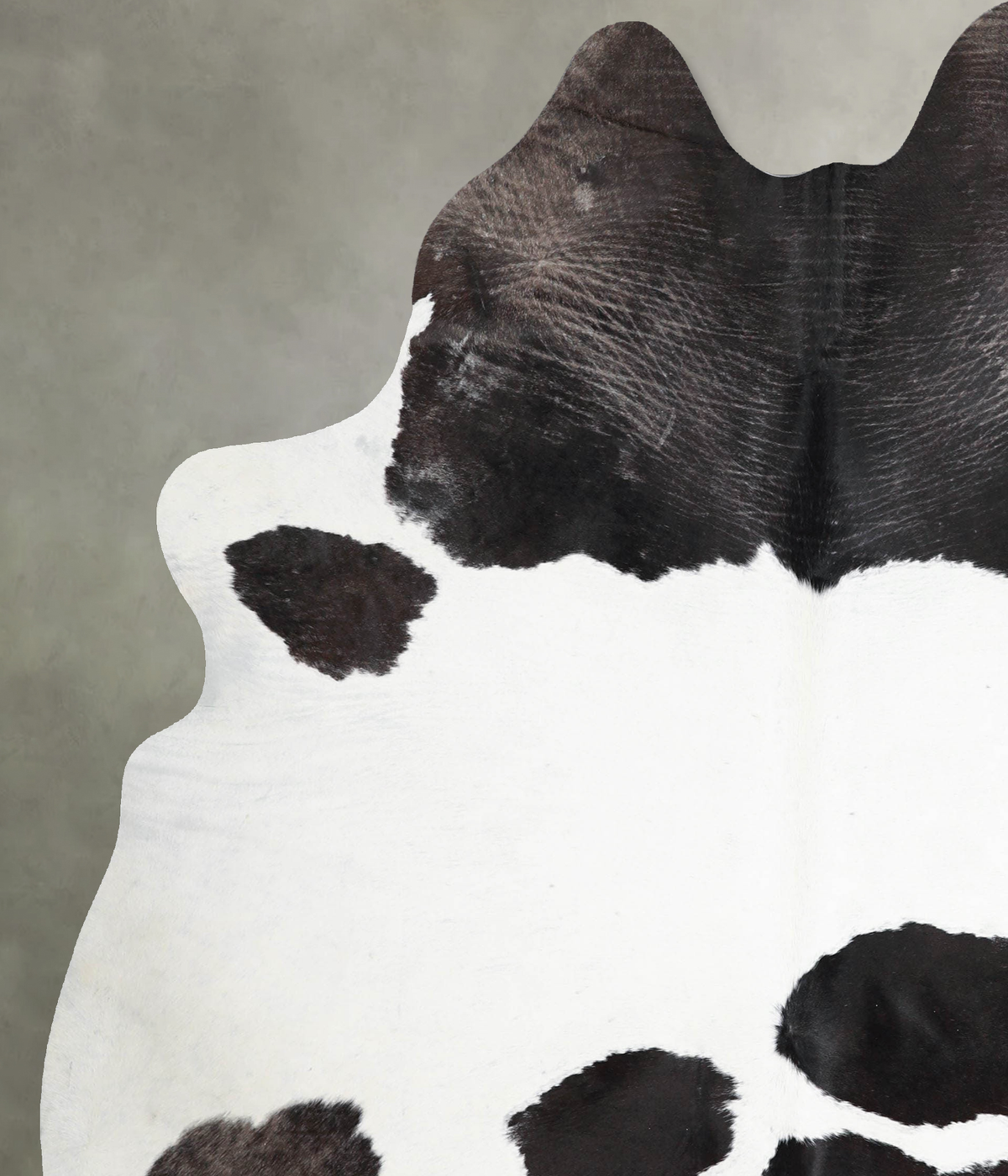 Black and White X-Large Brazilian Cowhide Rug 7'6"H x 5'11"W #A54388 by Hudson Hides