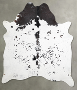 Chocolate and White X-Large Brazilian Cowhide Rug 7'7"H x 6'3"W #A54391 by Hudson Hides