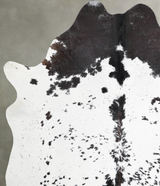 Chocolate and White X-Large Brazilian Cowhide Rug 7'7"H x 6'3"W #A54391 by Hudson Hides