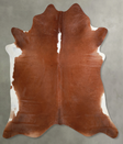 Hereford X-Large Brazilian Cowhide Rug 7'2"H x 6'10"W #A54393 by Hudson Hides
