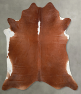 Hereford X-Large Brazilian Cowhide Rug 7'2"H x 6'10"W #A54393 by Hudson Hides