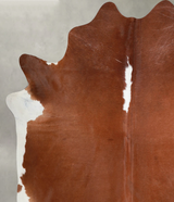 Hereford X-Large Brazilian Cowhide Rug 7'2"H x 6'10"W #A54393 by Hudson Hides