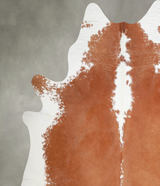 Brown and White Regular XX-Large Brazilian Cowhide Rug 7'11"H x 7'6"W #A54395 by Hudson Hides