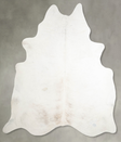 Ivory with Beige XX-Large Brazilian Cowhide Rug 8'1"H x 7'4"W #A54396 by Hudson Hides