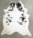 Black and White XX-Large Brazilian Cowhide Rug 8'11"H x 7'9"W #A54397 by Hudson Hides