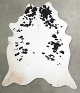 Black and White XX-Large Brazilian Cowhide Rug 8'11"H x 7'9"W #A54397 by Hudson Hides