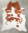 Brown and White XX-Large Brazilian Cowhide Rug 8'4"H x 7'6"W #A54398 by Hudson Hides