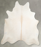 Ivory with Beige XX-Large Brazilian Cowhide Rug 7'11"H x 7'2"W #A54401 by Hudson Hides