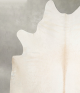Ivory with Beige XX-Large Brazilian Cowhide Rug 7'11"H x 7'2"W #A54401 by Hudson Hides