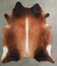 Warm Caramel X-Large Brazilian Cowhide Rug 6'9"H x 6'3"W #A54402 by Hudson Hides