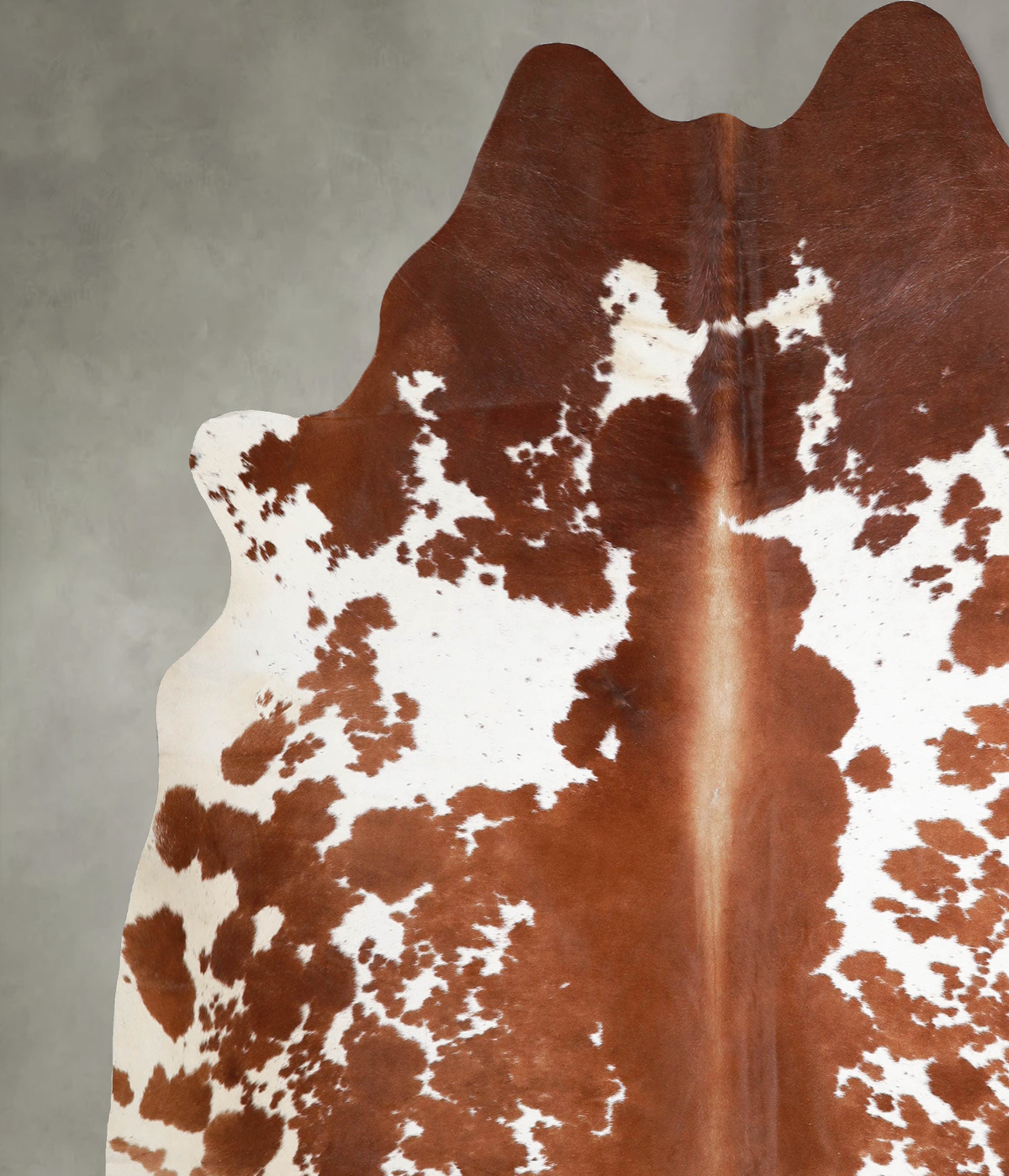 Brown and White XX-Large Brazilian Cowhide Rug 7'9"H x 7'2"W #A54403 by Hudson Hides