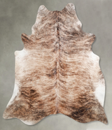 Light Brindle X-Large Brazilian Cowhide Rug 7'6"H x 6'4"W #A54406 by Hudson Hides