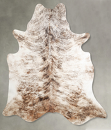 Light Brindle X-Large Brazilian Cowhide Rug 7'2"H x 6'7"W #A54407 by Hudson Hides